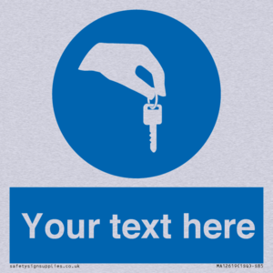 Custom Mandatory Keys Sign